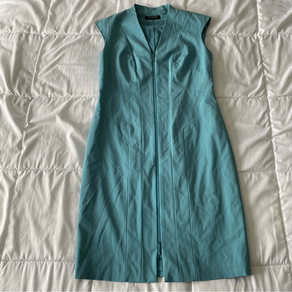Lafayette 148 New York V-Neck Knee-Length Dress